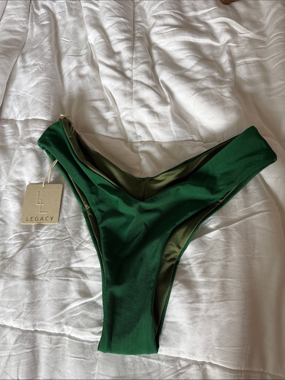 Legacy Deep Green High-Cut Cheeky Bikini Bottom